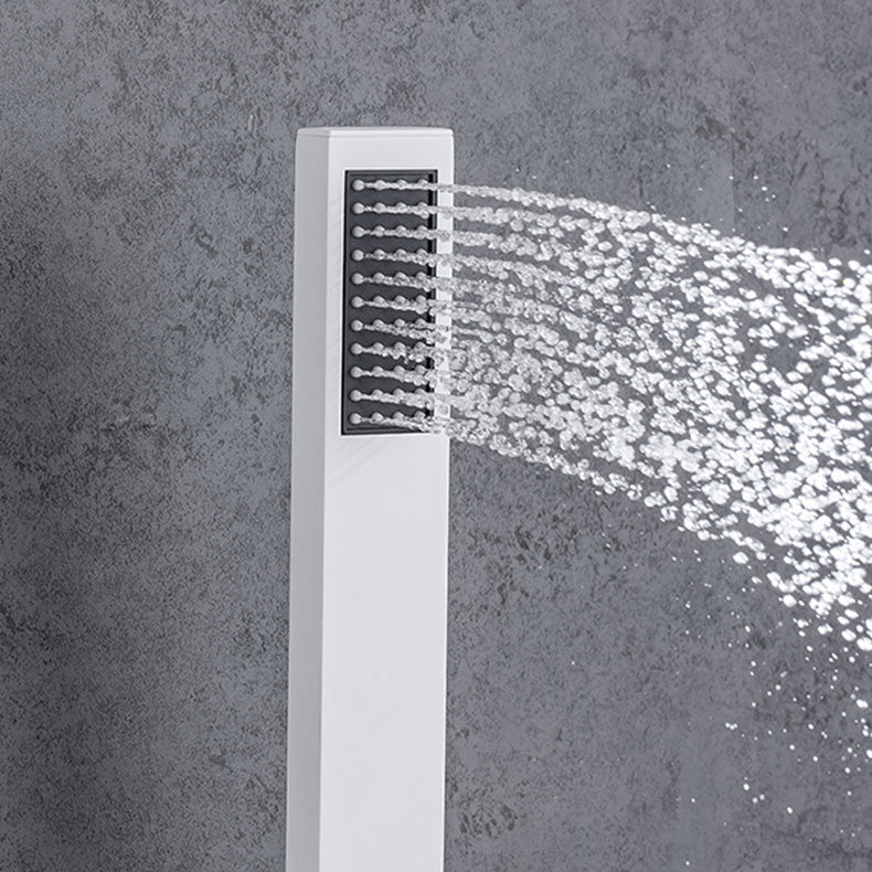 Modern Shower System Brass Temperature Control Ceiling Mounted Shower Combo Clearhalo 'Bathroom Remodel & Bathroom Fixtures' 'Home Improvement' 'home_improvement' 'home_improvement_shower_faucets' 'Shower Faucets & Systems' 'shower_faucets' 'Showers & Bathtubs Plumbing' 'Showers & Bathtubs' 7063278