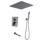 Modern Shower System Brass Temperature Control Ceiling Mounted Shower Head Combo Clearhalo 'Bathroom Remodel & Bathroom Fixtures' 'Home Improvement' 'home_improvement' 'home_improvement_shower_faucets' 'Shower Faucets & Systems' 'shower_faucets' 'Showers & Bathtubs Plumbing' 'Showers & Bathtubs' 7063288