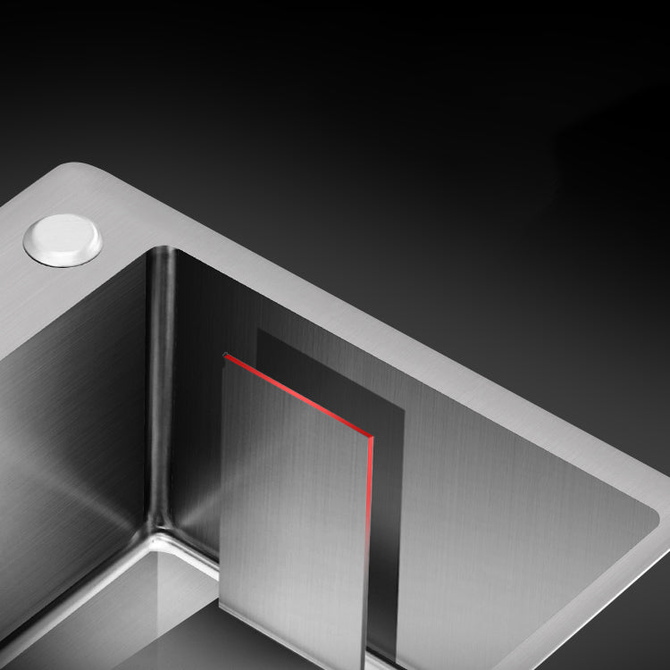 Double Bowl Kitchen Sink Stainless Steel Workstation Sink with Drain Assembly Clearhalo 'Home Improvement' 'home_improvement' 'home_improvement_kitchen_sinks' 'Kitchen Remodel & Kitchen Fixtures' 'Kitchen Sinks & Faucet Components' 'Kitchen Sinks' 'kitchen_sinks' 7063308