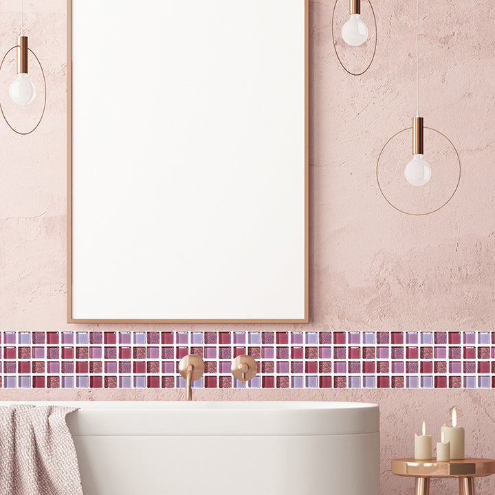 Modern Backsplash Tile Smooth Peel and Stick Wall Tile for Bathroom Clearhalo 'Flooring 'Home Improvement' 'home_improvement' 'home_improvement_peel_stick_blacksplash' 'Peel & Stick Backsplash Tile' 'peel_stick_blacksplash' 'Walls & Ceilings' Walls and Ceiling' 7063548