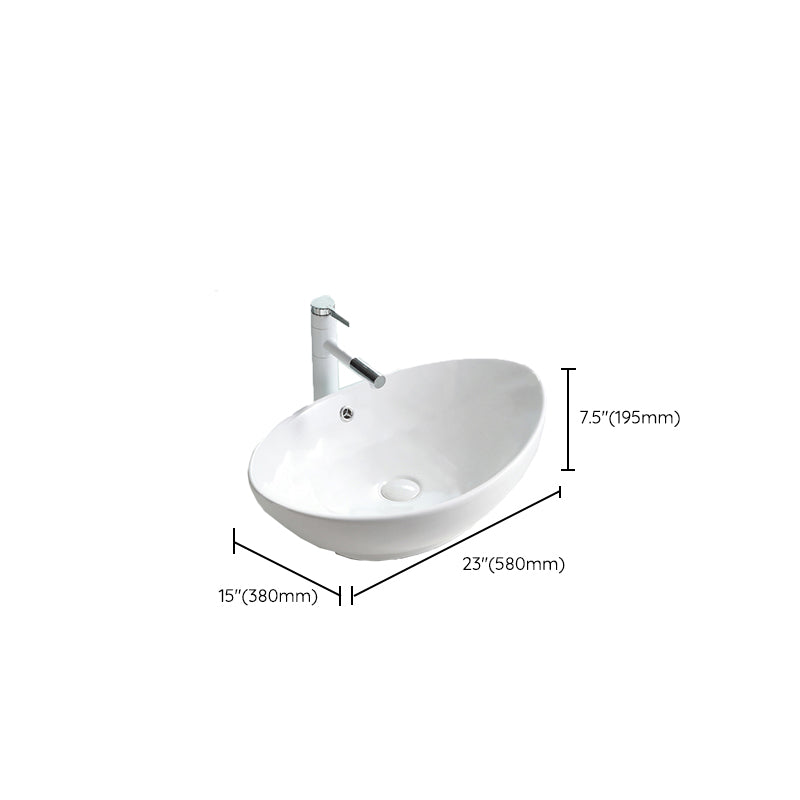 Contemporary Trough Sink Porcelain Trough Bathroom Sink with Faucet Included Clearhalo 'Bathroom Remodel & Bathroom Fixtures' 'Bathroom Sinks & Faucet Components' 'Bathroom Sinks' 'bathroom_sink' 'Home Improvement' 'home_improvement' 'home_improvement_bathroom_sink' 7063752