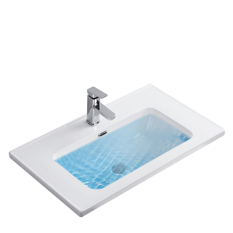 Modern Bathroom Sink Rectangular Trough Sink (Not Included Faucet) Clearhalo 'Bathroom Remodel & Bathroom Fixtures' 'Bathroom Sinks & Faucet Components' 'Bathroom Sinks' 'bathroom_sink' 'Home Improvement' 'home_improvement' 'home_improvement_bathroom_sink' 7063770