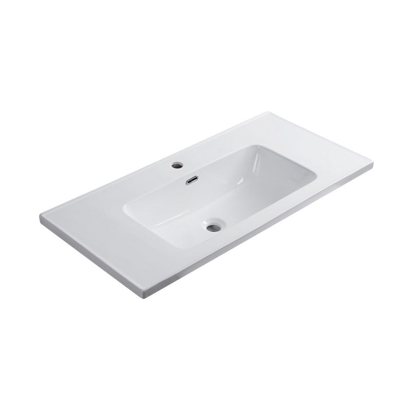 Modern Bathroom Sink Rectangular Trough Sink (Not Included Faucet) Clearhalo 'Bathroom Remodel & Bathroom Fixtures' 'Bathroom Sinks & Faucet Components' 'Bathroom Sinks' 'bathroom_sink' 'Home Improvement' 'home_improvement' 'home_improvement_bathroom_sink' 7063772