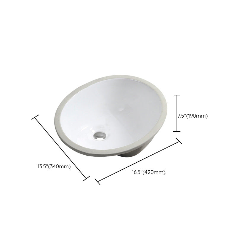 Contemporary Round Wash Stand Ceramic Undermount Bathroom Sink Clearhalo 'Bathroom Remodel & Bathroom Fixtures' 'Bathroom Sinks & Faucet Components' 'Bathroom Sinks' 'bathroom_sink' 'Home Improvement' 'home_improvement' 'home_improvement_bathroom_sink' 7063823