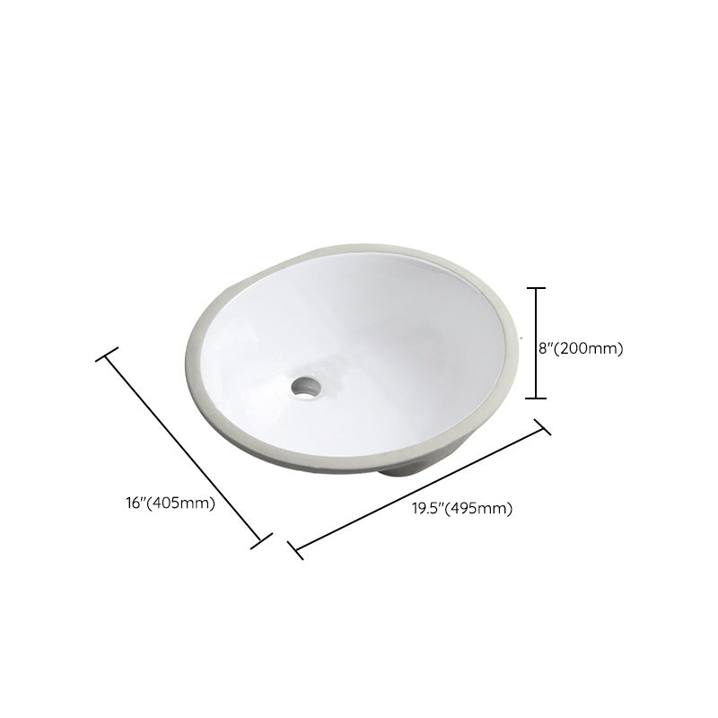 Contemporary Round Wash Stand Ceramic Undermount Bathroom Sink Clearhalo 'Bathroom Remodel & Bathroom Fixtures' 'Bathroom Sinks & Faucet Components' 'Bathroom Sinks' 'bathroom_sink' 'Home Improvement' 'home_improvement' 'home_improvement_bathroom_sink' 7063825