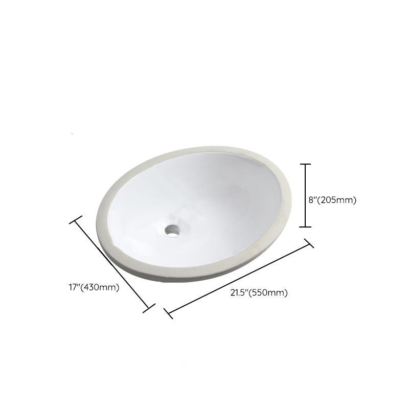 Contemporary Round Wash Stand Ceramic Undermount Bathroom Sink Clearhalo 'Bathroom Remodel & Bathroom Fixtures' 'Bathroom Sinks & Faucet Components' 'Bathroom Sinks' 'bathroom_sink' 'Home Improvement' 'home_improvement' 'home_improvement_bathroom_sink' 7063826