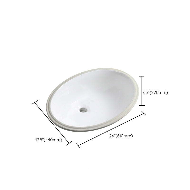 Contemporary Round Wash Stand Ceramic Undermount Bathroom Sink Clearhalo 'Bathroom Remodel & Bathroom Fixtures' 'Bathroom Sinks & Faucet Components' 'Bathroom Sinks' 'bathroom_sink' 'Home Improvement' 'home_improvement' 'home_improvement_bathroom_sink' 7063827