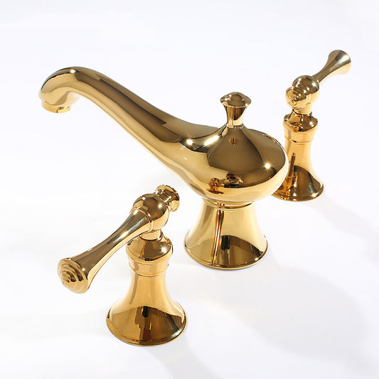 Traditional Deck Mounted Bronze Roman Tub Faucet Low Arc Roman Tub Faucet Set Clearhalo 'Bathroom Remodel & Bathroom Fixtures' 'Bathtub Faucets' 'bathtub_faucets' 'Home Improvement' 'home_improvement' 'home_improvement_bathtub_faucets' 7063978