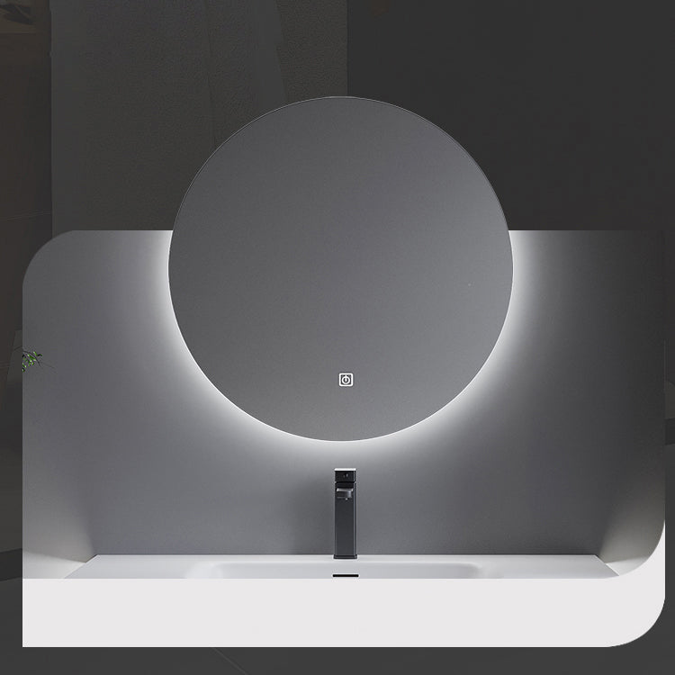 Wood Frame Vanity Rectangular Single Sink Mirror Wall-Mounted White Bathroom Vanity Clearhalo 'Bathroom Remodel & Bathroom Fixtures' 'Bathroom Vanities' 'bathroom_vanities' 'Home Improvement' 'home_improvement' 'home_improvement_bathroom_vanities' 7064098