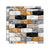 PVC Peel/Stick Backsplash Tile 3D Peel and Stick Wall Tile with Mildew Resistant Black-White-Yellow Clearhalo 'Flooring 'Home Improvement' 'home_improvement' 'home_improvement_peel_stick_blacksplash' 'Peel & Stick Backsplash Tile' 'peel_stick_blacksplash' 'Walls & Ceilings' Walls and Ceiling' 7064544