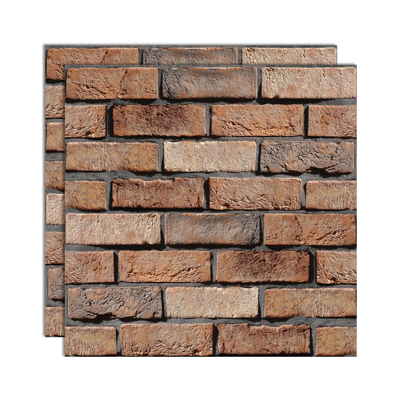 PVC Peel/Stick Backsplash Tile 3D Peel and Stick Wall Tile with Mildew Resistant Dark Orange Clearhalo 'Flooring 'Home Improvement' 'home_improvement' 'home_improvement_peel_stick_blacksplash' 'Peel & Stick Backsplash Tile' 'peel_stick_blacksplash' 'Walls & Ceilings' Walls and Ceiling' 7064550