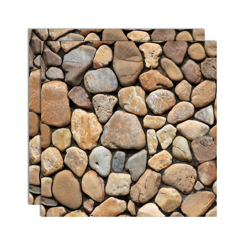 PVC Peel/Stick Backsplash Tile 3D Peel and Stick Wall Tile with Mildew Resistant Brown Yellow Clearhalo 'Flooring 'Home Improvement' 'home_improvement' 'home_improvement_peel_stick_blacksplash' 'Peel & Stick Backsplash Tile' 'peel_stick_blacksplash' 'Walls & Ceilings' Walls and Ceiling' 7064553