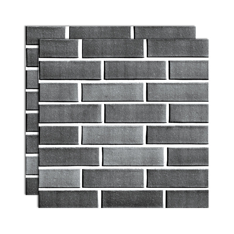 PVC Peel/Stick Backsplash Tile 3D Peel and Stick Wall Tile with Mildew Resistant Black Clearhalo 'Flooring 'Home Improvement' 'home_improvement' 'home_improvement_peel_stick_blacksplash' 'Peel & Stick Backsplash Tile' 'peel_stick_blacksplash' 'Walls & Ceilings' Walls and Ceiling' 7064566