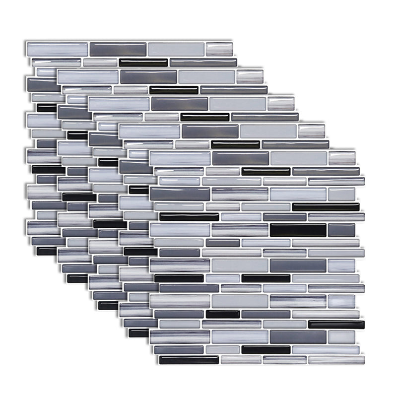 Water Resistant Tile Square Peel & Stick Tile for Kitchen Backsplash Gray-Blue Clearhalo 'Flooring 'Home Improvement' 'home_improvement' 'home_improvement_peel_stick_blacksplash' 'Peel & Stick Backsplash Tile' 'peel_stick_blacksplash' 'Walls & Ceilings' Walls and Ceiling' 7064582