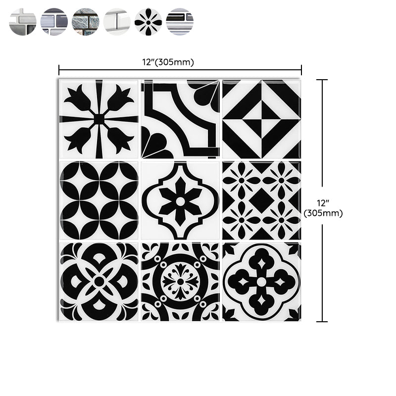 Square Peel & Stick Tile Water Resistant Subway Tile for Kitchen Backsplash Clearhalo 'Flooring 'Home Improvement' 'home_improvement' 'home_improvement_peel_stick_blacksplash' 'Peel & Stick Backsplash Tile' 'peel_stick_blacksplash' 'Walls & Ceilings' Walls and Ceiling' 7064605