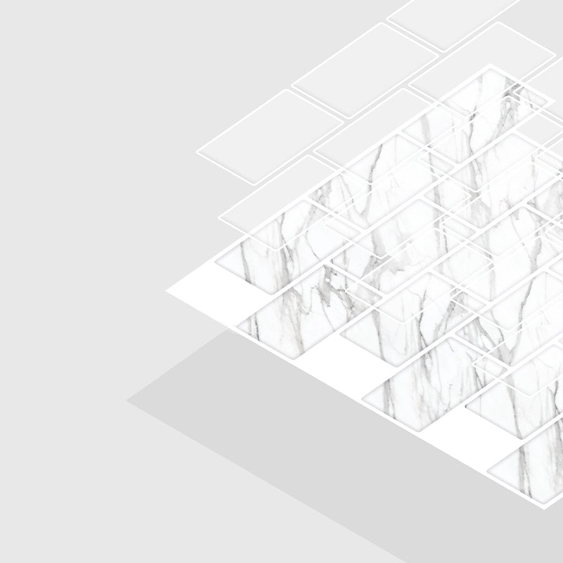 Arabesque Peel & Stick Tile Water Resistant Mosaic Tile for Kitchen Backsplash Clearhalo 'Flooring 'Home Improvement' 'home_improvement' 'home_improvement_peel_stick_blacksplash' 'Peel & Stick Backsplash Tile' 'peel_stick_blacksplash' 'Walls & Ceilings' Walls and Ceiling' 7064609