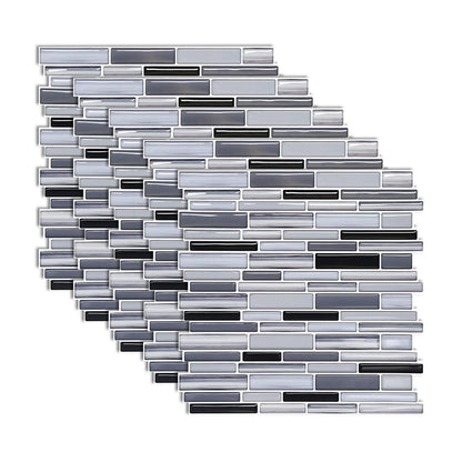 Arabesque Peel & Stick Tile Water Resistant Mosaic Tile for Kitchen Backsplash Grey Clearhalo 'Flooring 'Home Improvement' 'home_improvement' 'home_improvement_peel_stick_blacksplash' 'Peel & Stick Backsplash Tile' 'peel_stick_blacksplash' 'Walls & Ceilings' Walls and Ceiling' 7064610