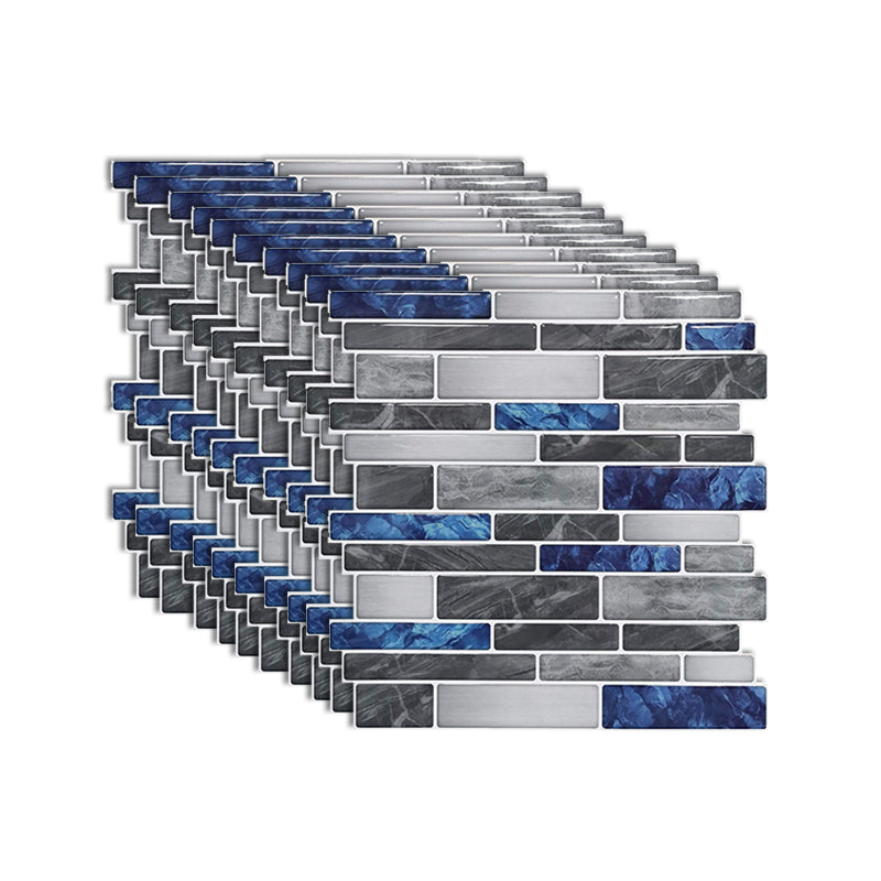 Modern Peel and Stick Backsplash PVC Hexagonal Peel and Stick Tile Gray Blue Clearhalo 'Flooring 'Home Improvement' 'home_improvement' 'home_improvement_peel_stick_blacksplash' 'Peel & Stick Backsplash Tile' 'peel_stick_blacksplash' 'Walls & Ceilings' Walls and Ceiling' 7064628