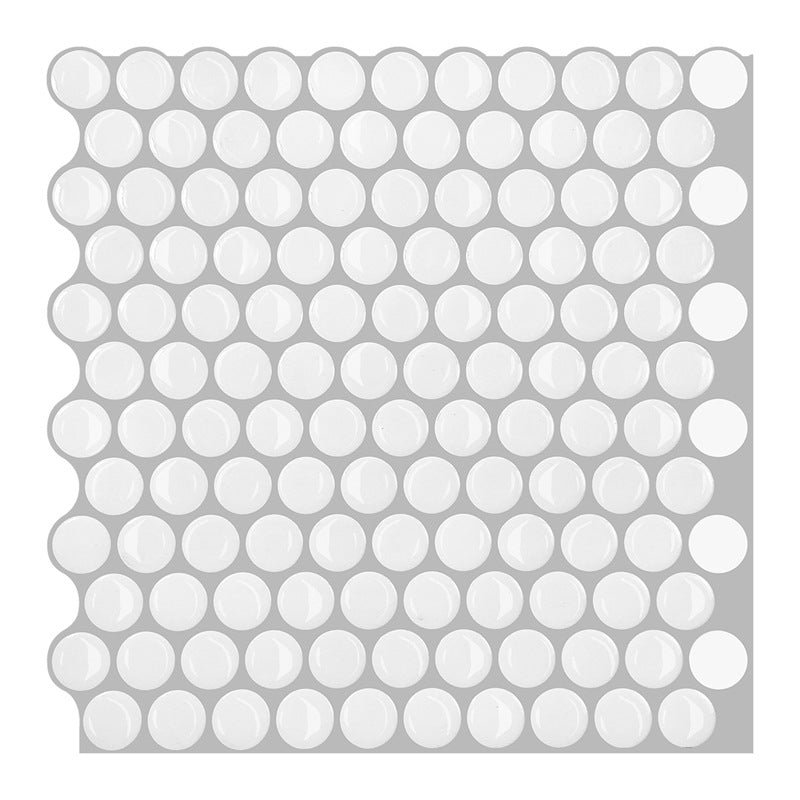 Modern Peel and Stick Tiles PVC Penny Round Peel and Stick Backsplash Tile Clearhalo 'Flooring 'Home Improvement' 'home_improvement' 'home_improvement_peel_stick_blacksplash' 'Peel & Stick Backsplash Tile' 'peel_stick_blacksplash' 'Walls & Ceilings' Walls and Ceiling' 7064640
