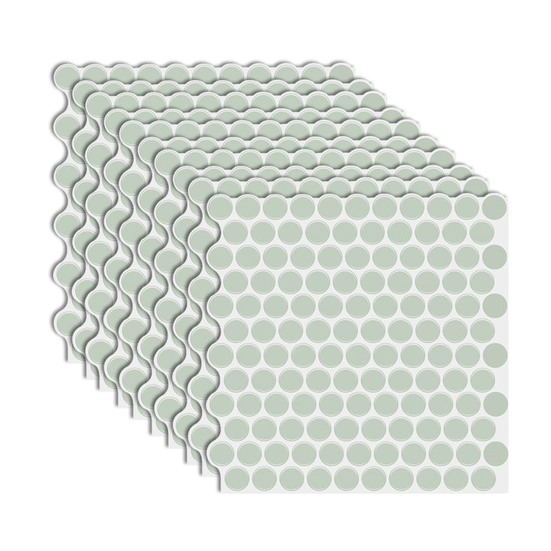 Modern Peel and Stick Tiles PVC Penny Round Peel and Stick Backsplash Tile Light Green Clearhalo 'Flooring 'Home Improvement' 'home_improvement' 'home_improvement_peel_stick_blacksplash' 'Peel & Stick Backsplash Tile' 'peel_stick_blacksplash' 'Walls & Ceilings' Walls and Ceiling' 7064641