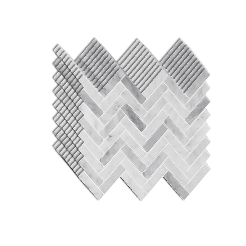Modern Peel and Stick Tiles PVC Herringbone Peel and Stick Backsplash Wall Tile White-Gray Clearhalo 'Flooring 'Home Improvement' 'home_improvement' 'home_improvement_peel_stick_blacksplash' 'Peel & Stick Backsplash Tile' 'peel_stick_blacksplash' 'Walls & Ceilings' Walls and Ceiling' 7064679
