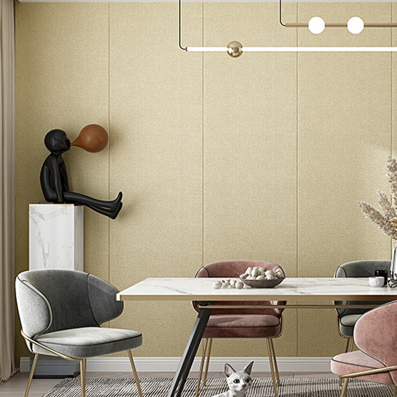 Modern Wall Covering Paneling Linen Material Wall Interior Water Proof Plank Beige Clearhalo 'Flooring 'Home Improvement' 'home_improvement' 'home_improvement_wall_paneling' 'Wall Paneling' 'wall_paneling' 'Walls & Ceilings' Walls and Ceiling' 7064755