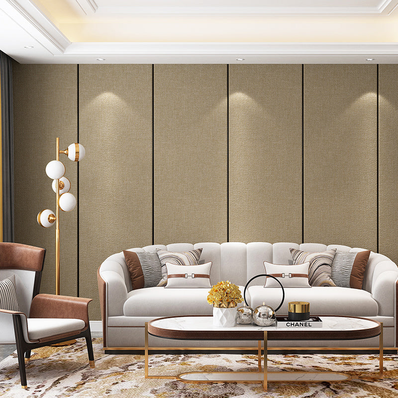 Modern Wall Covering Paneling Linen Material Wall Interior Water Proof Plank Light Coffee Clearhalo 'Flooring 'Home Improvement' 'home_improvement' 'home_improvement_wall_paneling' 'Wall Paneling' 'wall_paneling' 'Walls & Ceilings' Walls and Ceiling' 7064761