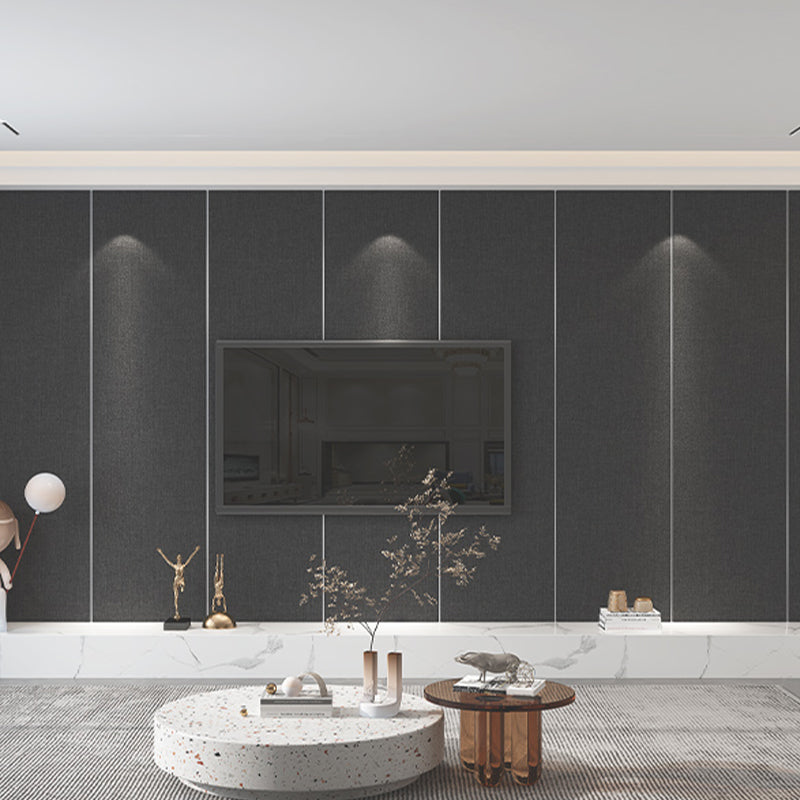 Modern Wall Panel PVC Self-Adhesive Waterproof Tin Backsplash Wainscoting Black Clearhalo 'Flooring 'Home Improvement' 'home_improvement' 'home_improvement_wall_paneling' 'Wall Paneling' 'wall_paneling' 'Walls & Ceilings' Walls and Ceiling' 7064803