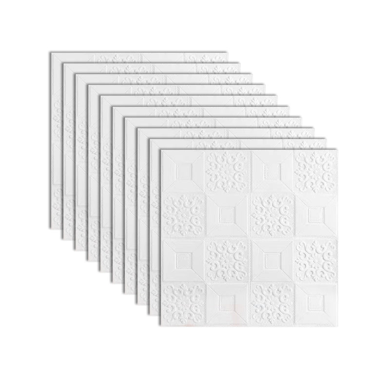 Modern Wall Ceiling PVC Peel and Press Smooth Waterproof Wainscoting Textured White Clearhalo 'Flooring 'Home Improvement' 'home_improvement' 'home_improvement_wall_paneling' 'Wall Paneling' 'wall_paneling' 'Walls & Ceilings' Walls and Ceiling' 7064824