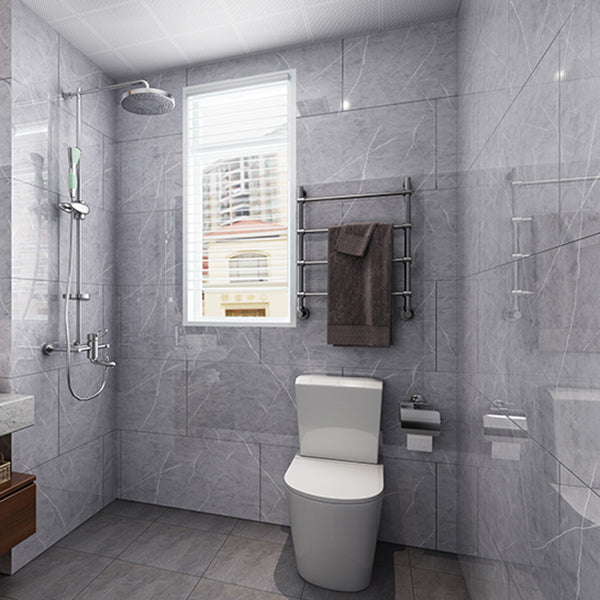 Modern Pearl Wainscoting PVC Wall Access Panel Peel and Stick Wall Tile Set of 5 Light Gray 50-Piece Set Clearhalo 'Flooring 'Home Improvement' 'home_improvement' 'home_improvement_wall_paneling' 'Wall Paneling' 'wall_paneling' 'Walls & Ceilings' Walls and Ceiling' 7064847