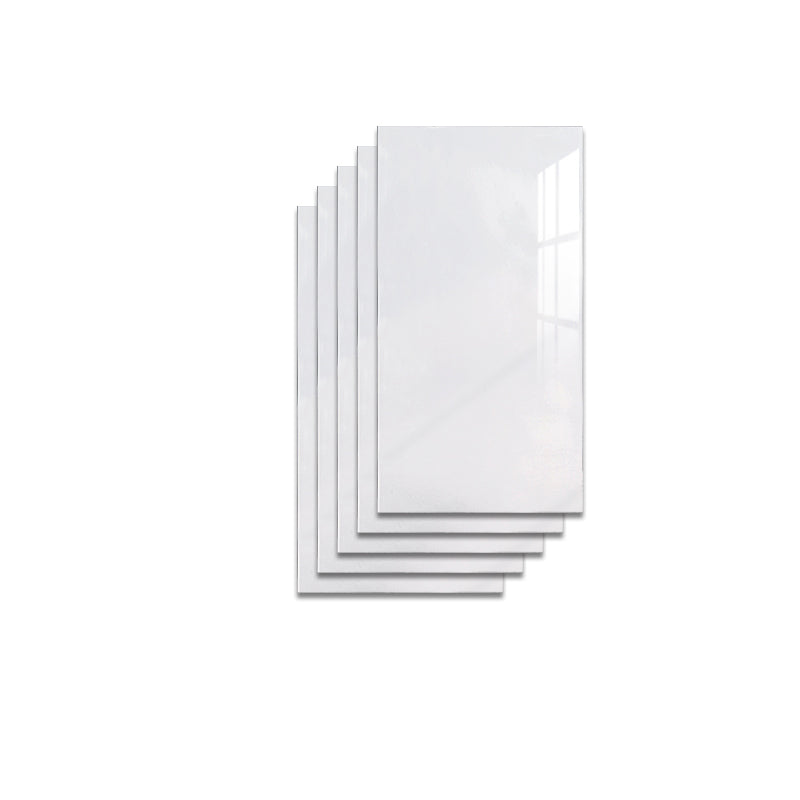 Modern Pearl Wainscoting PVC Wall Access Panel Peel and Stick Wall Tile Set of 5 Gloss White Clearhalo 'Flooring 'Home Improvement' 'home_improvement' 'home_improvement_wall_paneling' 'Wall Paneling' 'wall_paneling' 'Walls & Ceilings' Walls and Ceiling' 7064849