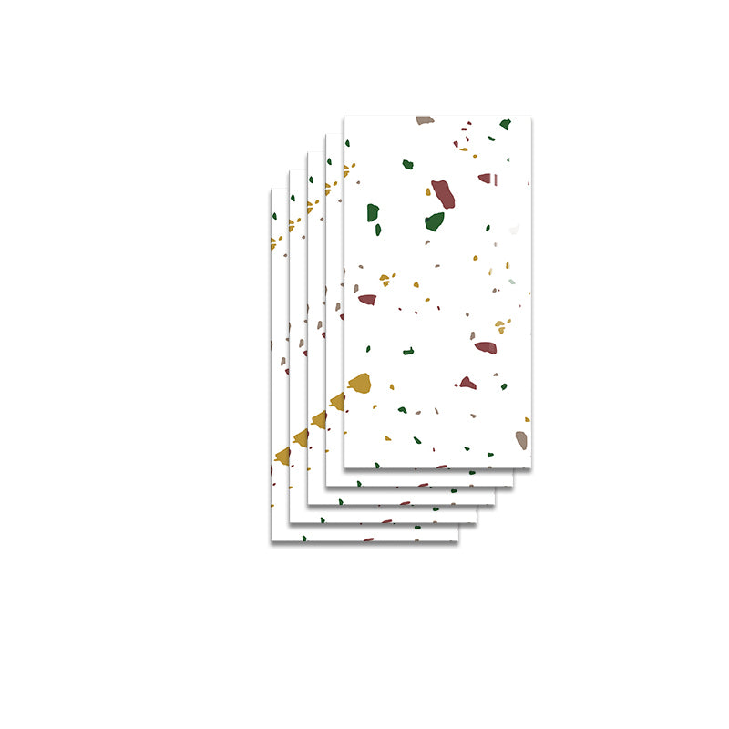 Modern Pearl Wainscoting PVC Wall Access Panel Peel and Stick Wall Tile Set of 5 White Green Clearhalo 'Flooring 'Home Improvement' 'home_improvement' 'home_improvement_wall_paneling' 'Wall Paneling' 'wall_paneling' 'Walls & Ceilings' Walls and Ceiling' 7064857