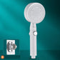 Modern Shower Head Adjustable Spray Pattern Round Plastic Handheld Shower Head White Shower Head with Wall Pedestal Hose not included Clearhalo 'Bathroom Remodel & Bathroom Fixtures' 'Home Improvement' 'home_improvement' 'home_improvement_shower_heads' 'Shower Heads' 'shower_heads' 'Showers & Bathtubs Plumbing' 'Showers & Bathtubs' 7065146