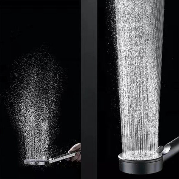 Classic Plastic Shower Head 5 Setting Round Handheld Shower Heads Clearhalo 'Bathroom Remodel & Bathroom Fixtures' 'Home Improvement' 'home_improvement' 'home_improvement_shower_heads' 'Shower Heads' 'shower_heads' 'Showers & Bathtubs Plumbing' 'Showers & Bathtubs' 7065227