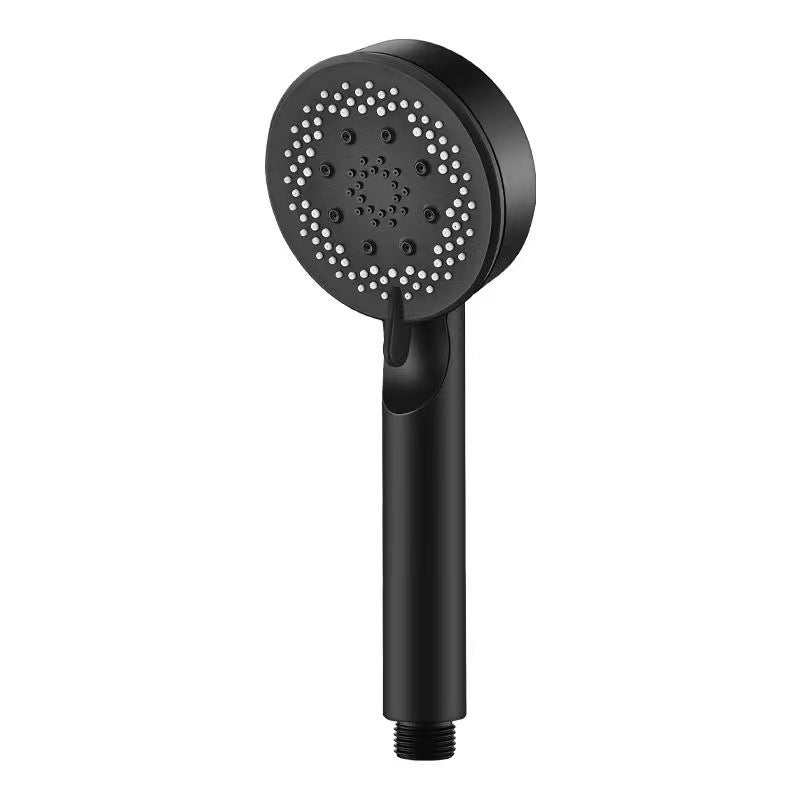 Classic Plastic Shower Head 5 Setting Round Handheld Shower Heads Clearhalo 'Bathroom Remodel & Bathroom Fixtures' 'Home Improvement' 'home_improvement' 'home_improvement_shower_heads' 'Shower Heads' 'shower_heads' 'Showers & Bathtubs Plumbing' 'Showers & Bathtubs' 7065231