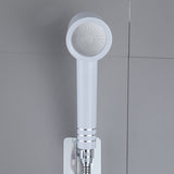 Contemporary Shower Head Combo White Adjustable Handheld Shower Head Clearhalo 'Bathroom Remodel & Bathroom Fixtures' 'Home Improvement' 'home_improvement' 'home_improvement_shower_heads' 'Shower Heads' 'shower_heads' 'Showers & Bathtubs Plumbing' 'Showers & Bathtubs' 7065247