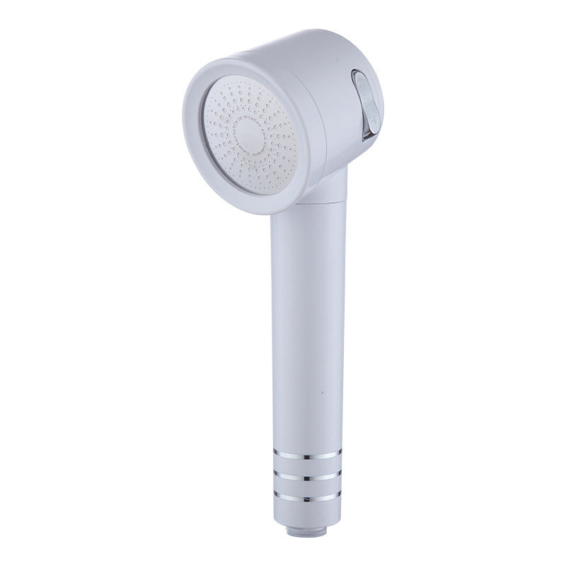 Contemporary Shower Head Combo White Adjustable Handheld Shower Head Clearhalo 'Bathroom Remodel & Bathroom Fixtures' 'Home Improvement' 'home_improvement' 'home_improvement_shower_heads' 'Shower Heads' 'shower_heads' 'Showers & Bathtubs Plumbing' 'Showers & Bathtubs' 7065248