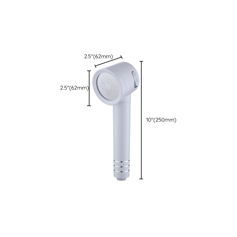 Contemporary Shower Head Combo White Adjustable Handheld Shower Head Clearhalo 'Bathroom Remodel & Bathroom Fixtures' 'Home Improvement' 'home_improvement' 'home_improvement_shower_heads' 'Shower Heads' 'shower_heads' 'Showers & Bathtubs Plumbing' 'Showers & Bathtubs' 7065249