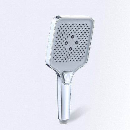 Square Shower Head Combo Modern Rain Fall Adjustable Shower Heads Silver Clearhalo 'Bathroom Remodel & Bathroom Fixtures' 'Home Improvement' 'home_improvement' 'home_improvement_shower_heads' 'Shower Heads' 'shower_heads' 'Showers & Bathtubs Plumbing' 'Showers & Bathtubs' 7065254