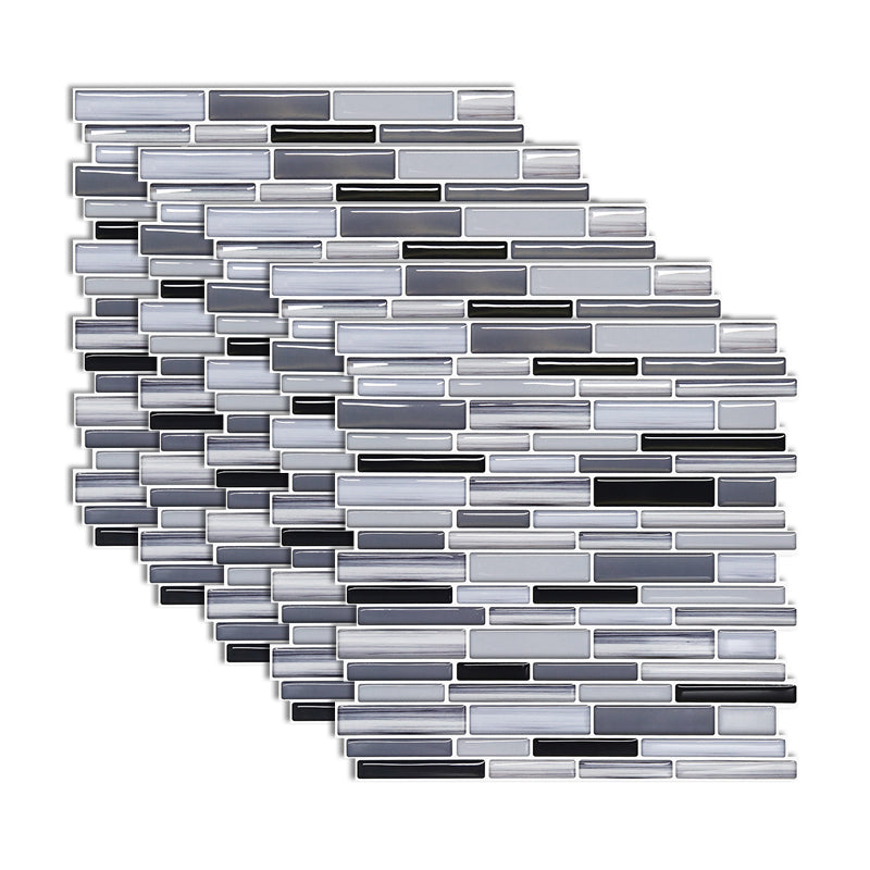 Square Subway Tile Water Resistant Peel & Stick Tile for Kitchen Backsplash Gray-Blue Clearhalo 'Flooring 'Home Improvement' 'home_improvement' 'home_improvement_peel_stick_blacksplash' 'Peel & Stick Backsplash Tile' 'peel_stick_blacksplash' 'Walls & Ceilings' Walls and Ceiling' 7065316