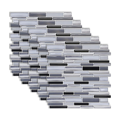 Square Subway Tile Water Resistant Peel & Stick Tile for Kitchen Backsplash Gray-Blue Clearhalo 'Flooring 'Home Improvement' 'home_improvement' 'home_improvement_peel_stick_blacksplash' 'Peel & Stick Backsplash Tile' 'peel_stick_blacksplash' 'Walls & Ceilings' Walls and Ceiling' 7065316