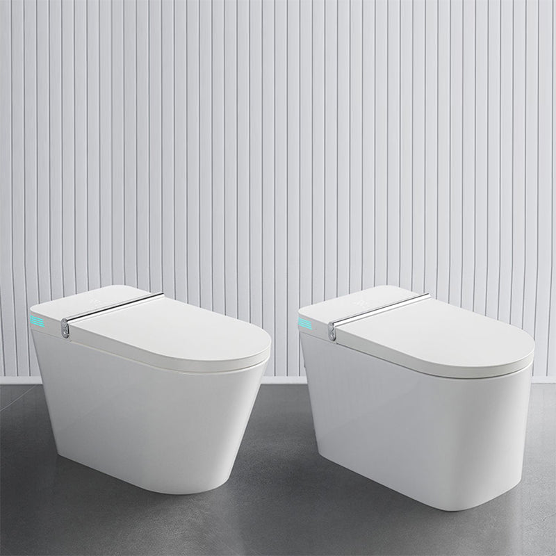 Contemporary Floor Mounted Flush Toilet Heated Seat Included Urine Toilet for Bathroom Clearhalo 'Bathroom Remodel & Bathroom Fixtures' 'Home Improvement' 'home_improvement' 'home_improvement_toilets' 'Toilets & Bidets' 'Toilets' 7065425