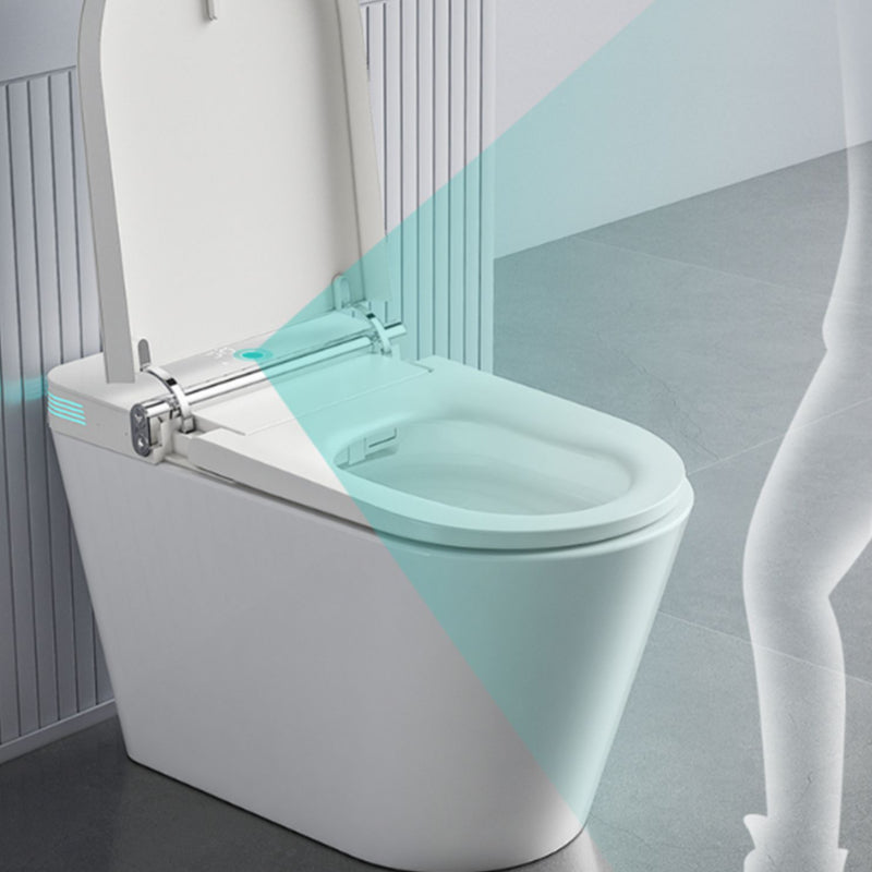Contemporary Floor Mounted Flush Toilet Heated Seat Included Urine Toilet for Bathroom Clearhalo 'Bathroom Remodel & Bathroom Fixtures' 'Home Improvement' 'home_improvement' 'home_improvement_toilets' 'Toilets & Bidets' 'Toilets' 7065430