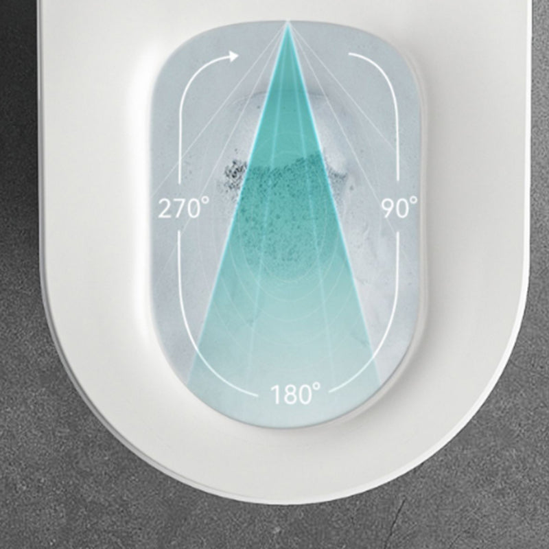 Contemporary Floor Mounted Flush Toilet Heated Seat Included Urine Toilet for Bathroom Clearhalo 'Bathroom Remodel & Bathroom Fixtures' 'Home Improvement' 'home_improvement' 'home_improvement_toilets' 'Toilets & Bidets' 'Toilets' 7065432
