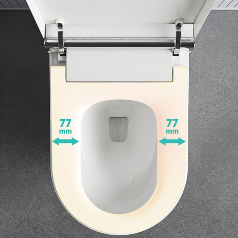 Contemporary Floor Mounted Flush Toilet Heated Seat Included Urine Toilet for Bathroom Clearhalo 'Bathroom Remodel & Bathroom Fixtures' 'Home Improvement' 'home_improvement' 'home_improvement_toilets' 'Toilets & Bidets' 'Toilets' 7065436