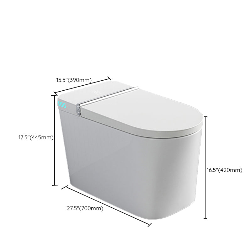 Contemporary Floor Mounted Flush Toilet Heated Seat Included Urine Toilet for Bathroom Clearhalo 'Bathroom Remodel & Bathroom Fixtures' 'Home Improvement' 'home_improvement' 'home_improvement_toilets' 'Toilets & Bidets' 'Toilets' 7065438