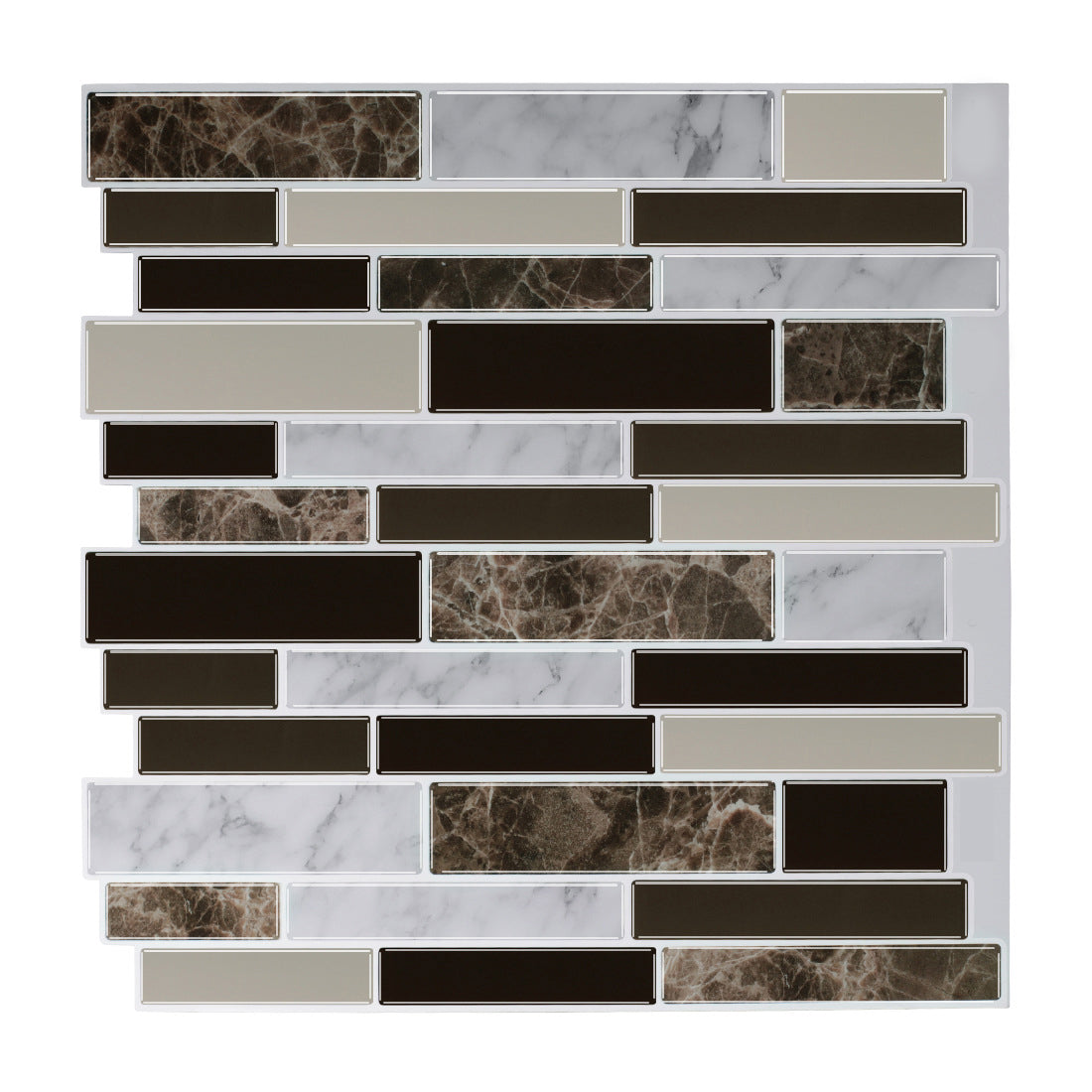 Modern Peel & Stick Field Tile PVC Staggered Joint Peel & Stick Subway Tile Clearhalo 'Flooring 'Home Improvement' 'home_improvement' 'home_improvement_peel_stick_blacksplash' 'Peel & Stick Backsplash Tile' 'peel_stick_blacksplash' 'Walls & Ceilings' Walls and Ceiling' 7065910