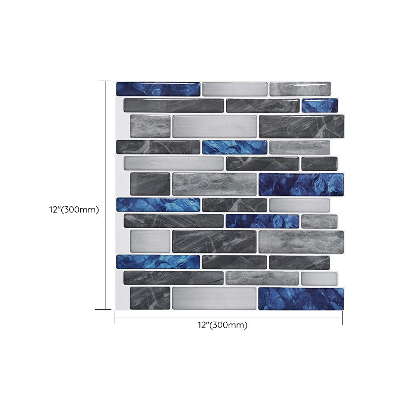 Modern Peel & Stick Field Tile PVC Staggered Joint Peel & Stick Subway Tile Clearhalo 'Flooring 'Home Improvement' 'home_improvement' 'home_improvement_peel_stick_blacksplash' 'Peel & Stick Backsplash Tile' 'peel_stick_blacksplash' 'Walls & Ceilings' Walls and Ceiling' 7065922