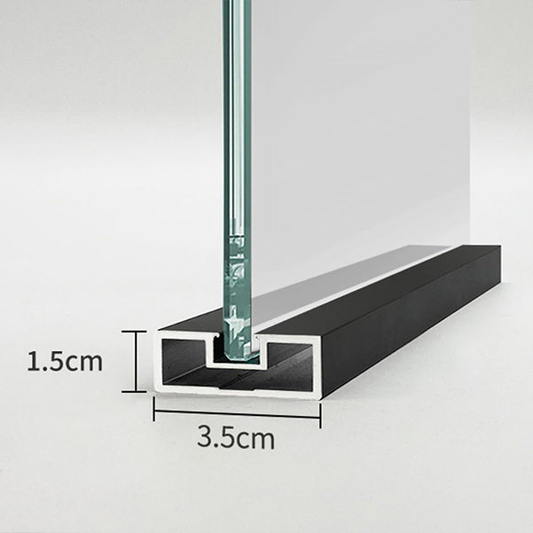 Fixed Full Frame Shower Screen Half Partition Bathroom Shower Screen Clearhalo 'Bathroom Remodel & Bathroom Fixtures' 'Home Improvement' 'home_improvement' 'home_improvement_shower_tub_doors' 'Shower and Tub Doors' 'shower_tub_doors' 'Showers & Bathtubs' 7065987