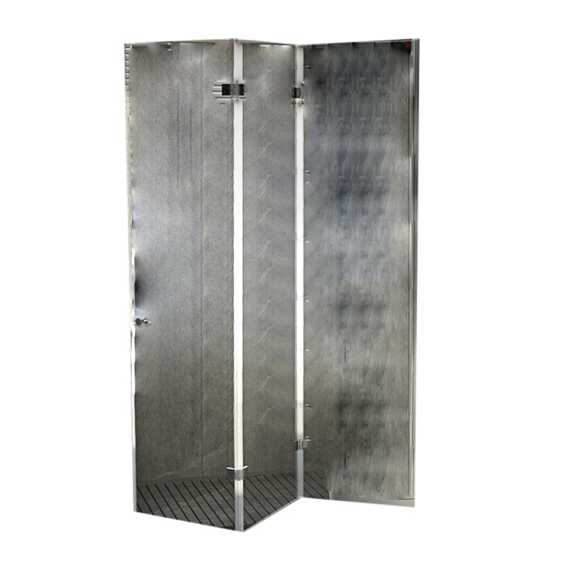 Semi Frameless Folding Shower Screen Clear Glass Shower Screen Right Clearhalo 'Bathroom Remodel & Bathroom Fixtures' 'Home Improvement' 'home_improvement' 'home_improvement_shower_tub_doors' 'Shower and Tub Doors' 'shower_tub_doors' 'Showers & Bathtubs' 7066076